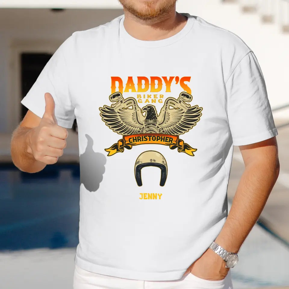 Daddy's Biker Gang - Personalized Gifts For Dad - Unisex Sweater