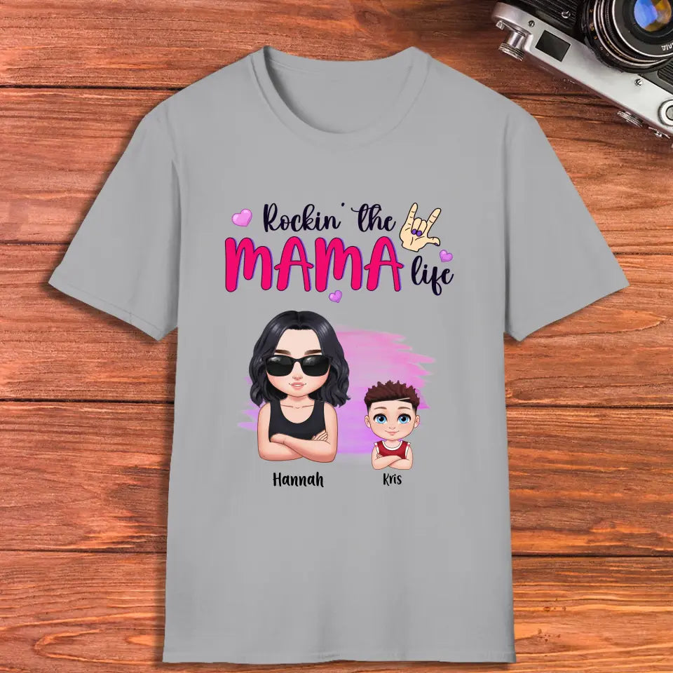 Rockin' The Mama Life - Custom Name - Personalized Gifts For Mom - Sweater