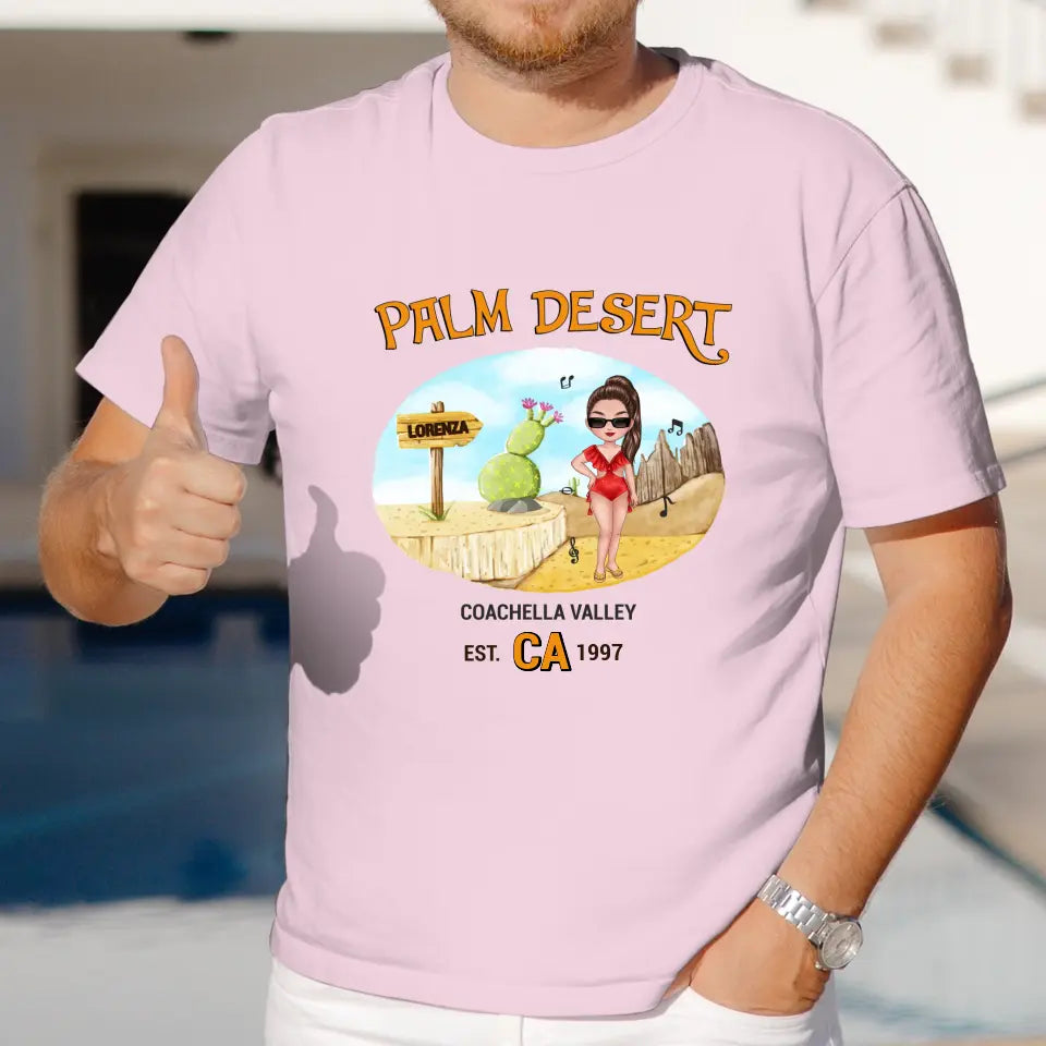 Coachella Palm Desert - Personalized Gifts For Her - Unisex Sweater