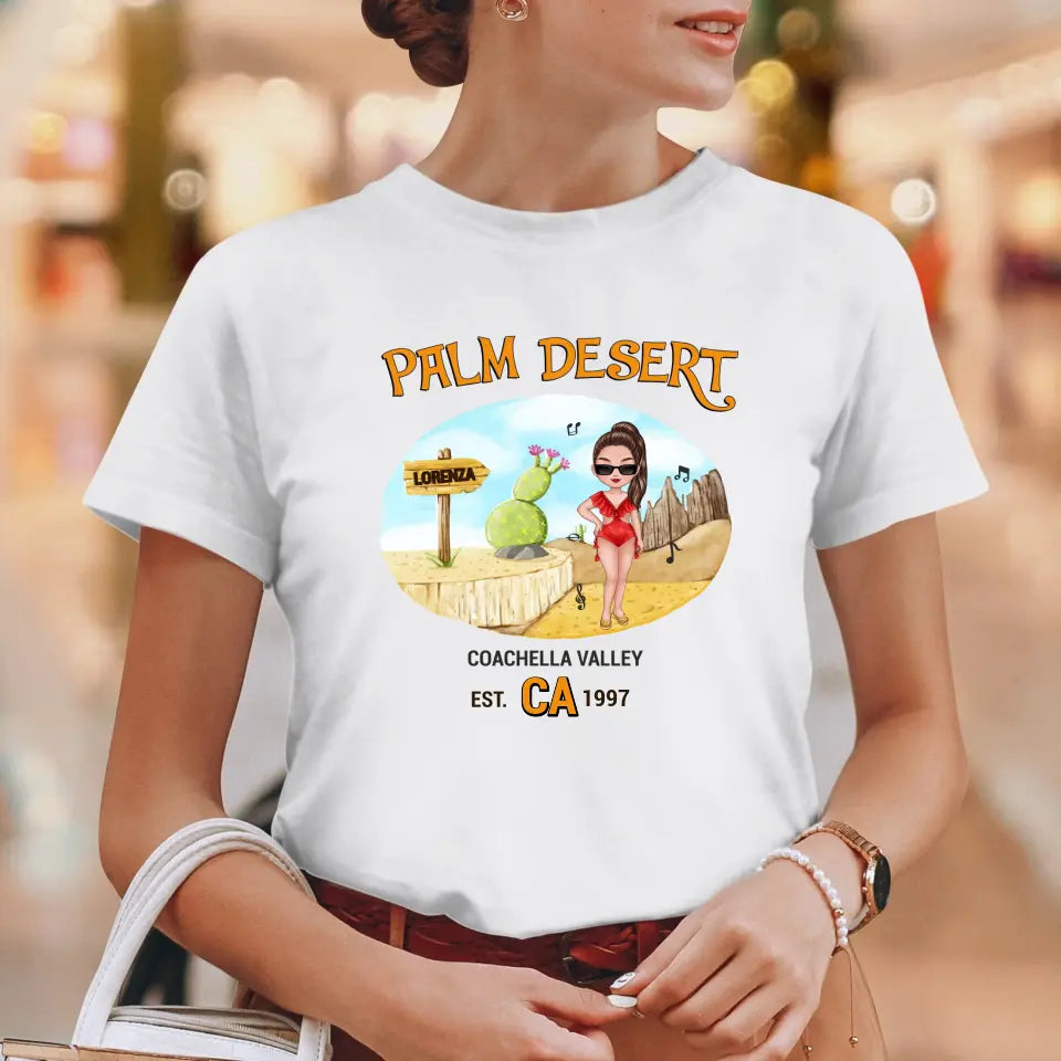 Coachella Palm Desert - Personalized Gifts For Her - Unisex Sweater