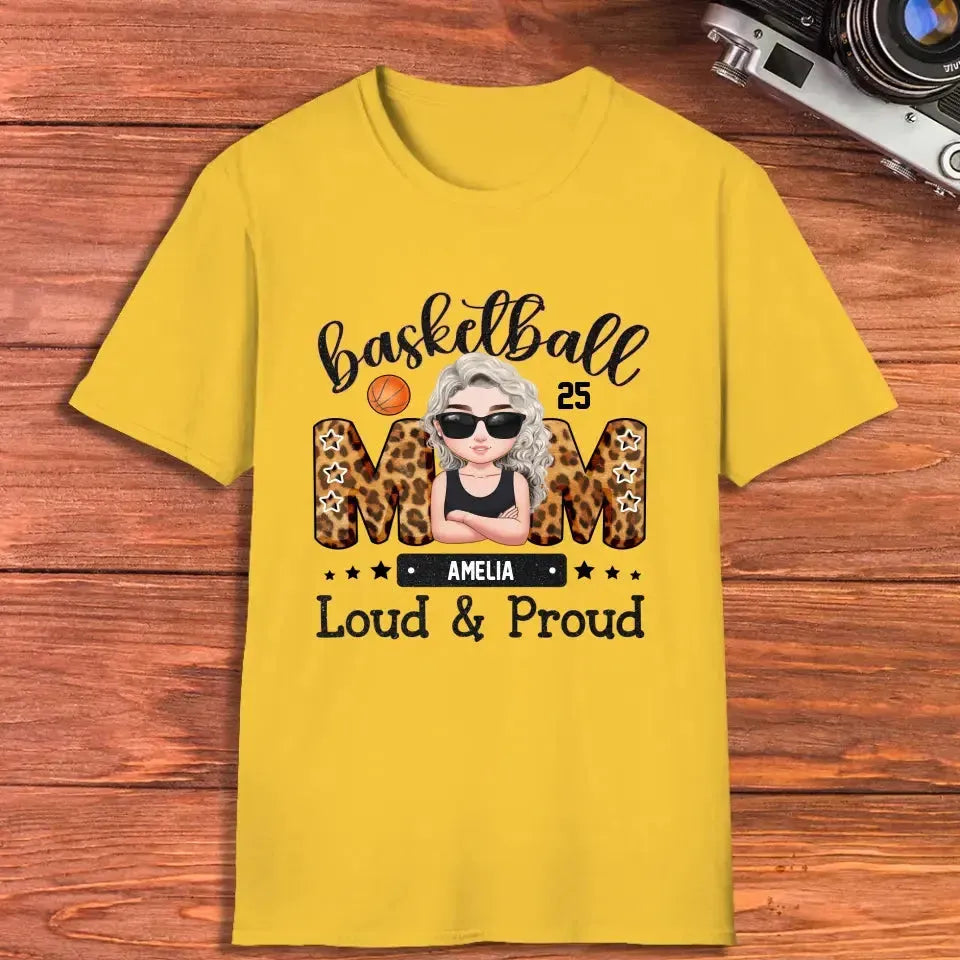 Loud and Proud Mom - Custom Name - Personalized Gifts For Mom - T-Shirt