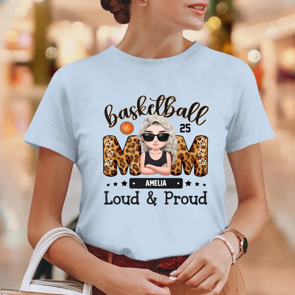 Loud and Proud Mom - Custom Name - Personalized Gifts For Mom - T-Shirt