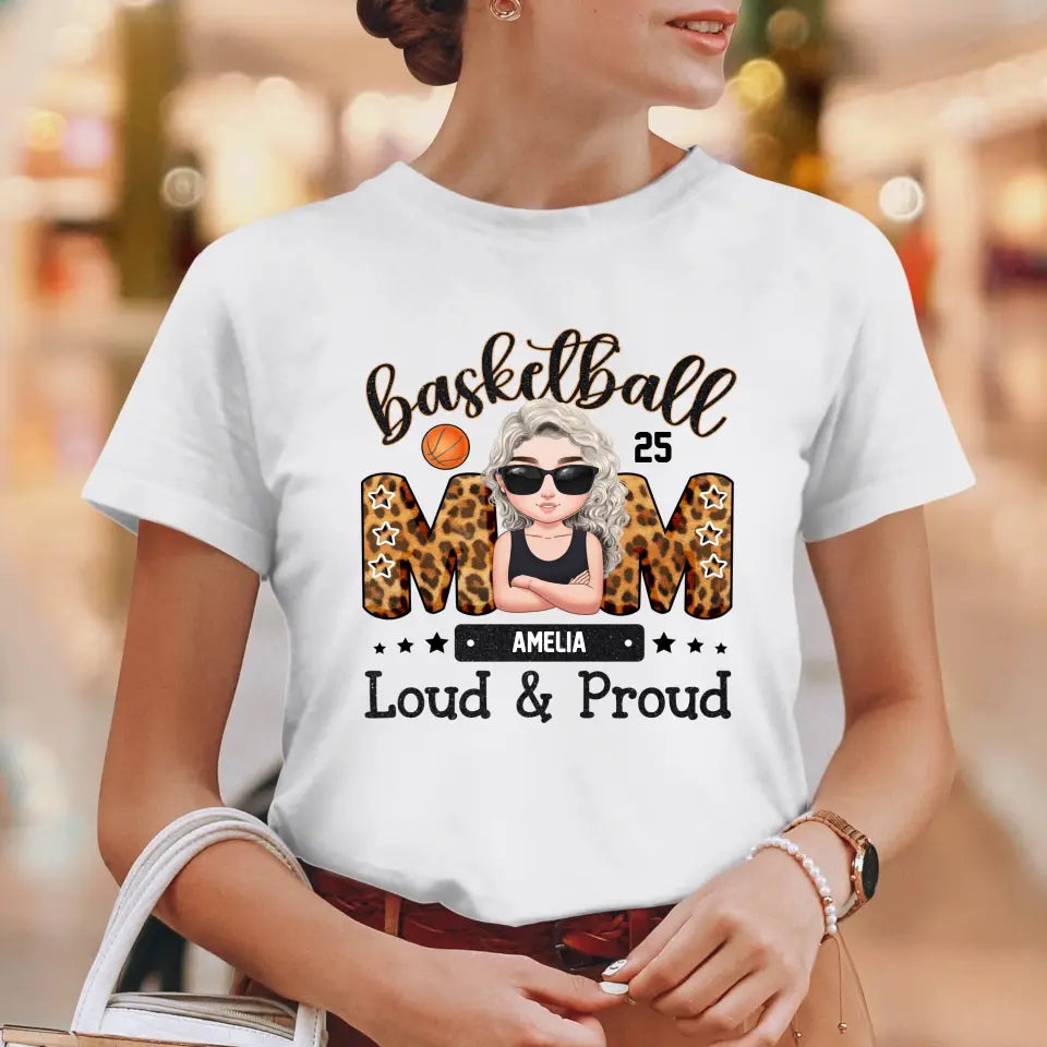 Loud and Proud Mom - Custom Name - Personalized Gifts For Mom - T-Shirt