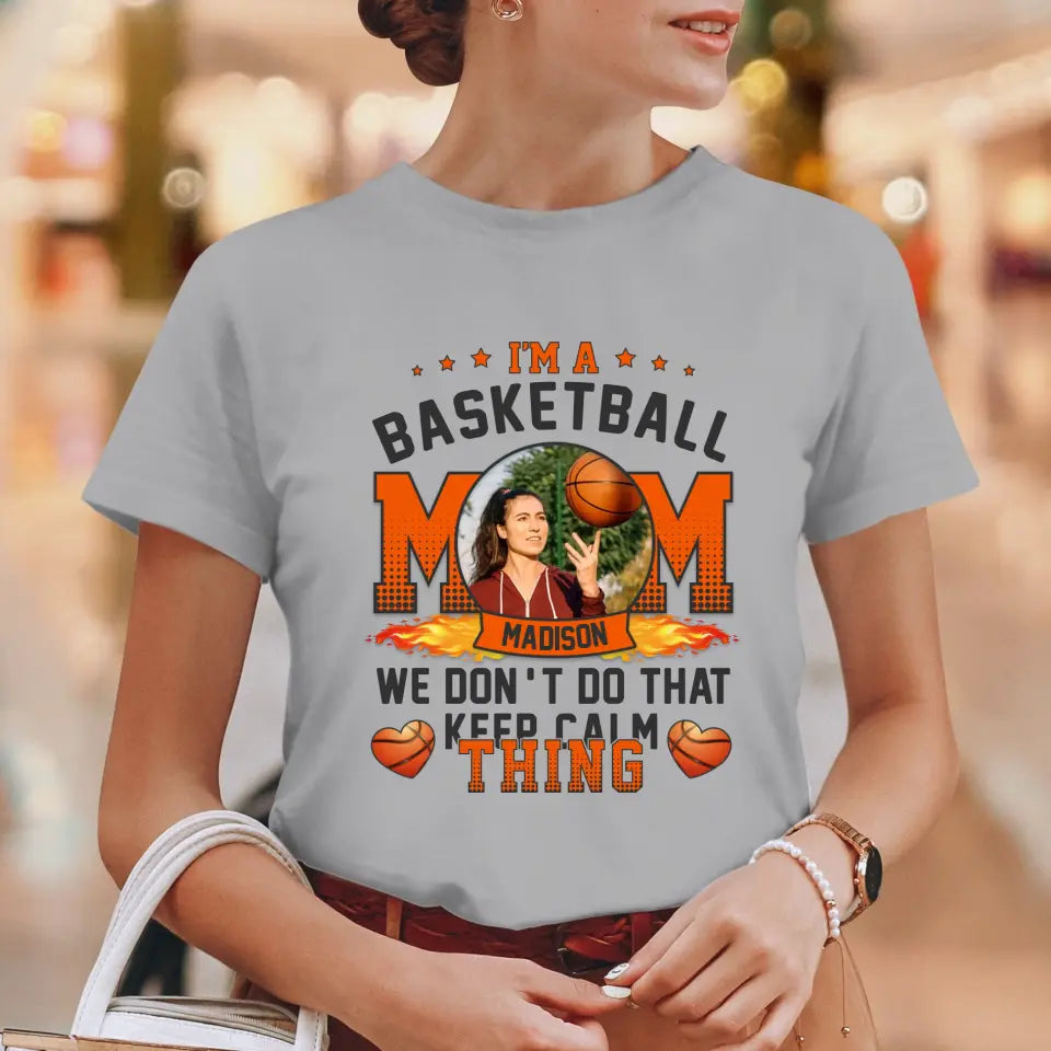 Mom Keeps Calm Thing - Custom Name - Personalized Gifts For Mom - T-Shirt