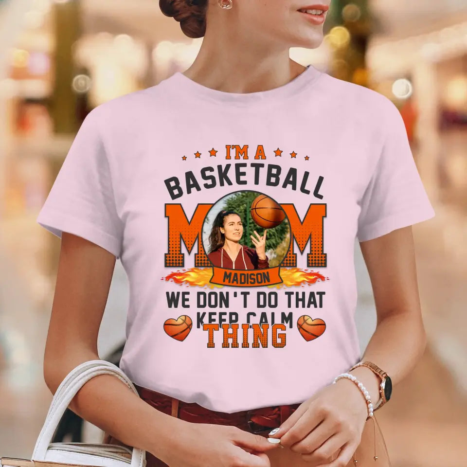 Mom Keeps Calm Thing - Custom Name - Personalized Gifts For Mom - T-Shirt