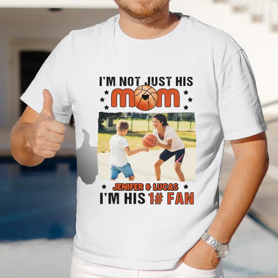 I'm Not Just His Mom  - Custom Photo - Personalized Gifts For Mom - Hoodie