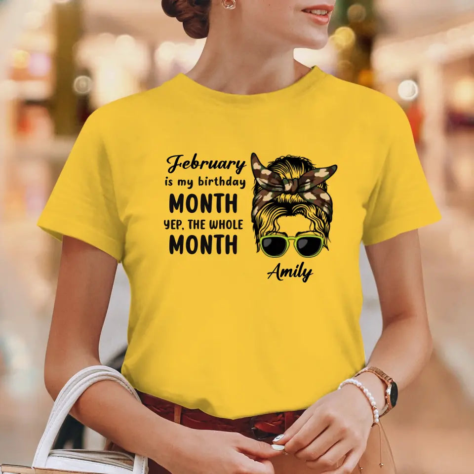 My Birthday Month  - Custom Month - Personalized Gifts For Mom - T-Shirt