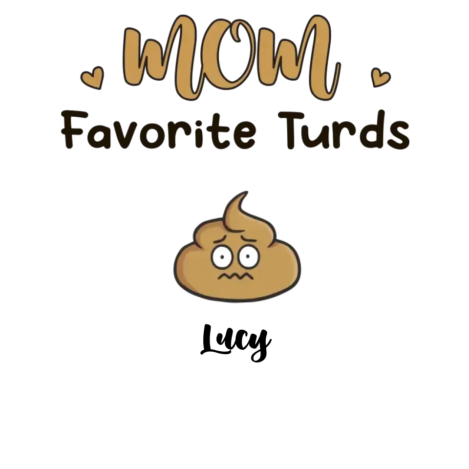 Mom Favorite Turds  - Custom Name - Personalized Gifts For Mom - Sweater