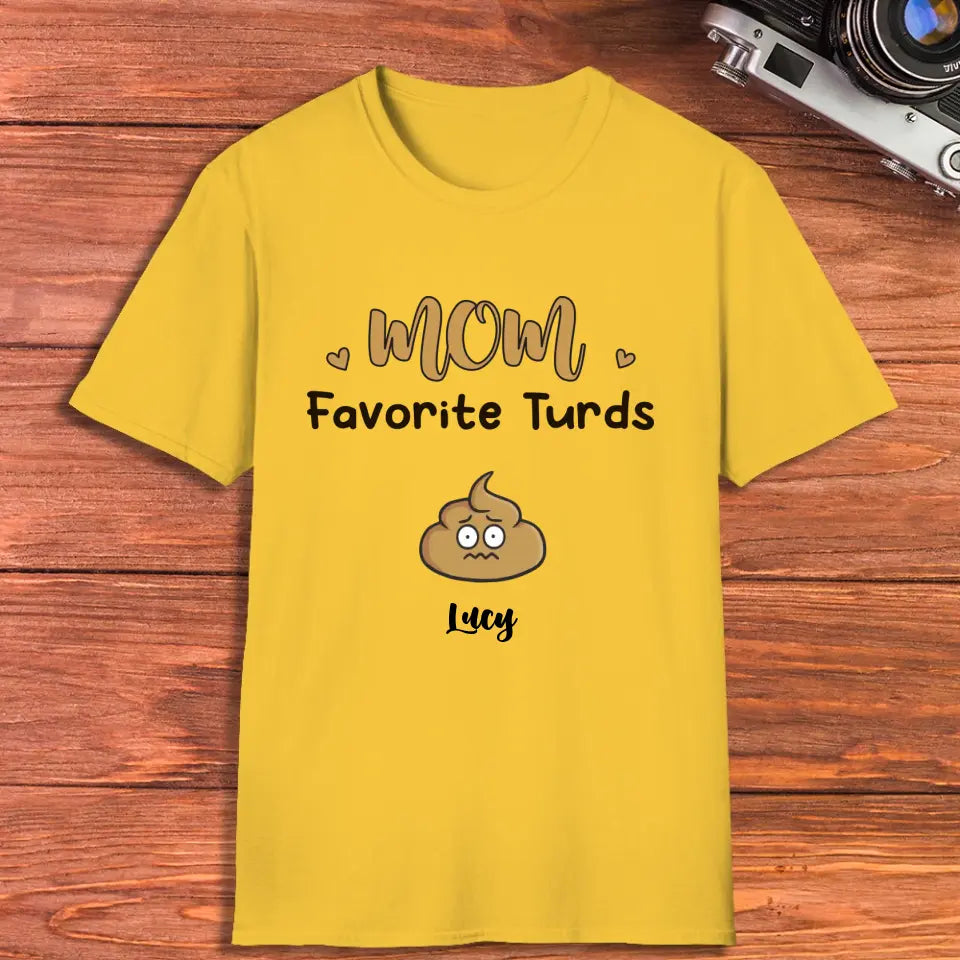 Mom Favorite Turds - Custom Name - Personalized Gifts For Mom - Hoodie