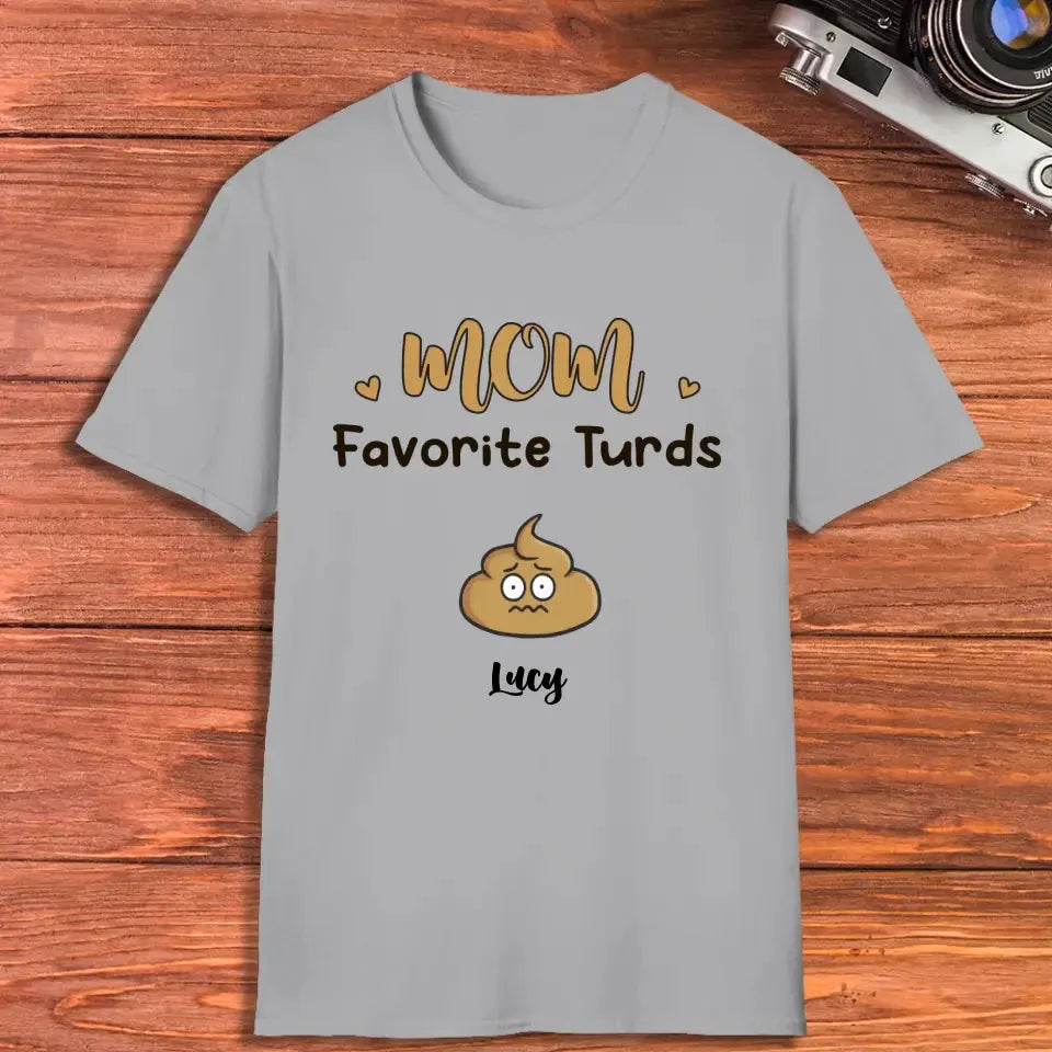 Mom Favorite Turds  - Custom Name - Personalized Gifts For Mom - Sweater