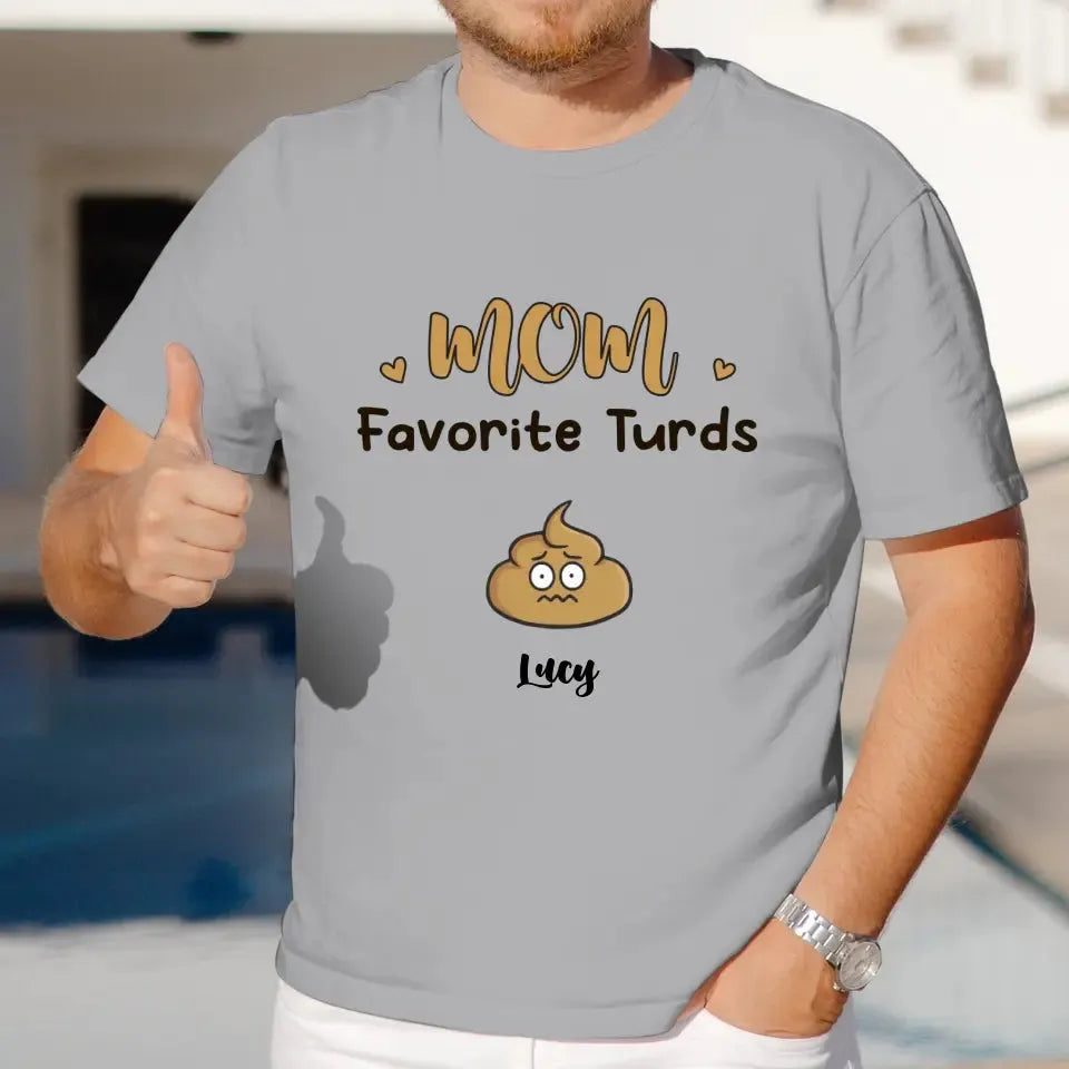 Mom Favorite Turds  - Custom Name - Personalized Gifts For Mom - Sweater