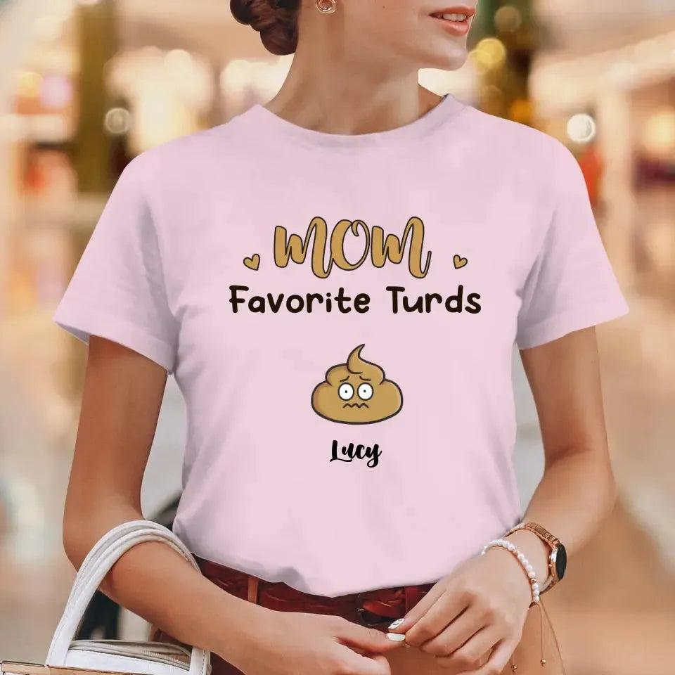 Mom Favorite Turds  - Custom Name - Personalized Gifts For Mom - Sweater