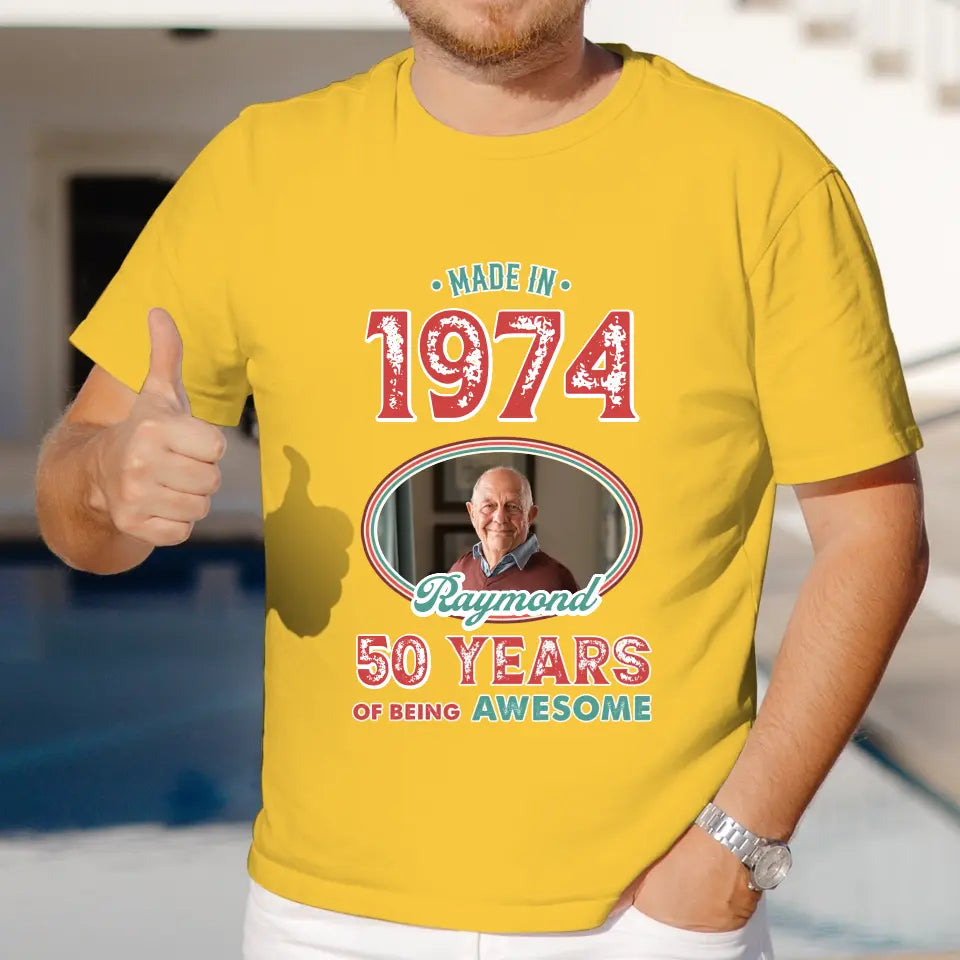 Being Awesome  - Personalized Gifts For Grandpa - Unisex T-Shirt