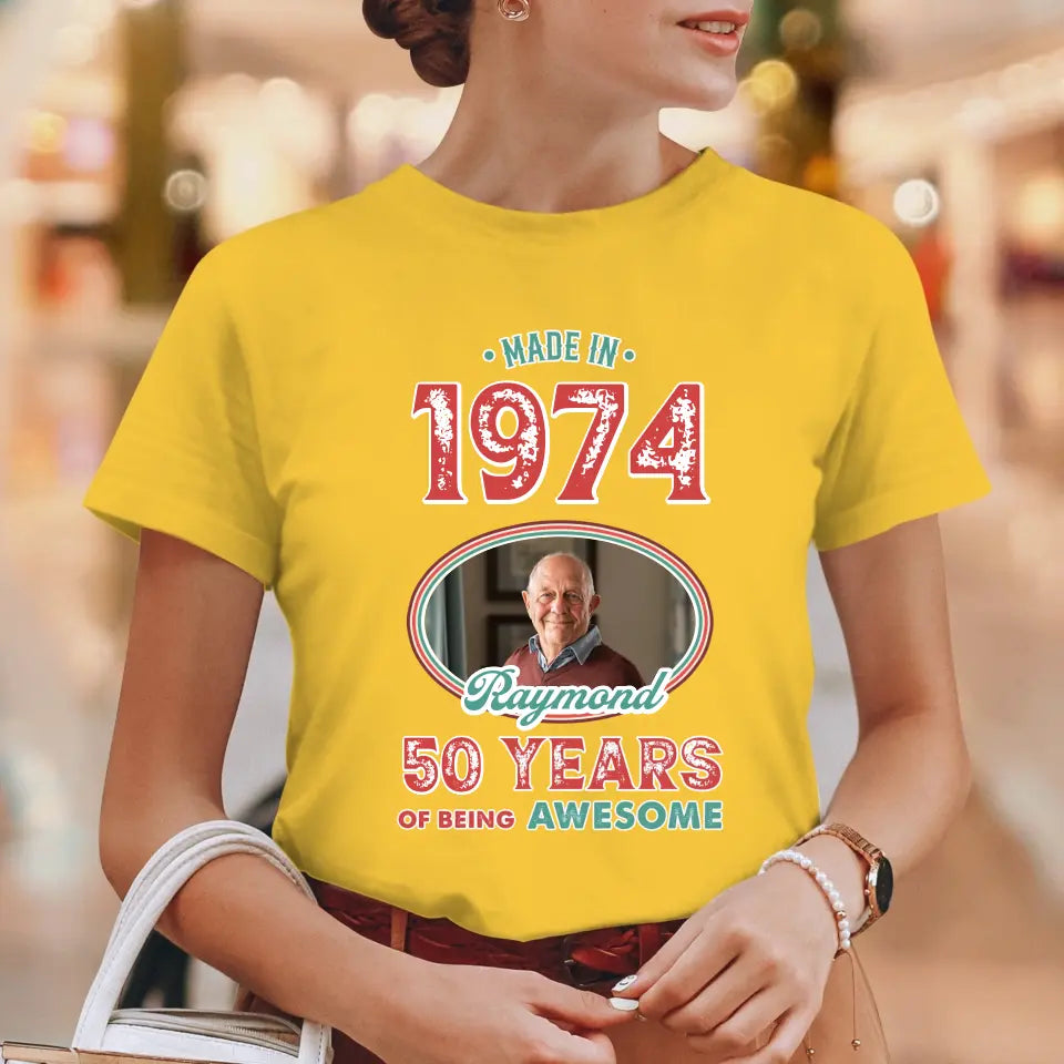 Being Awesome  - Personalized Gifts For Grandpa - Unisex T-Shirt