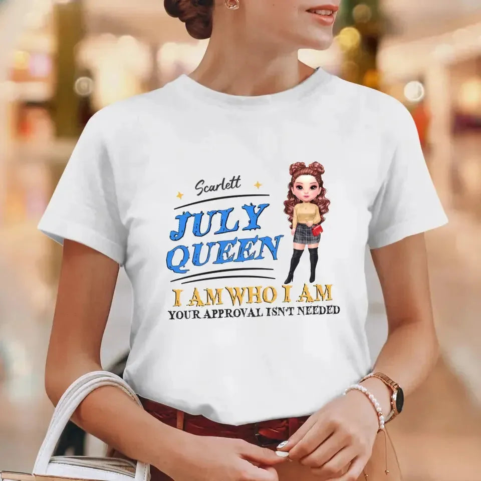 July Queen Birthday - Custom Month - Personalized Gifts For Her - Hoodie