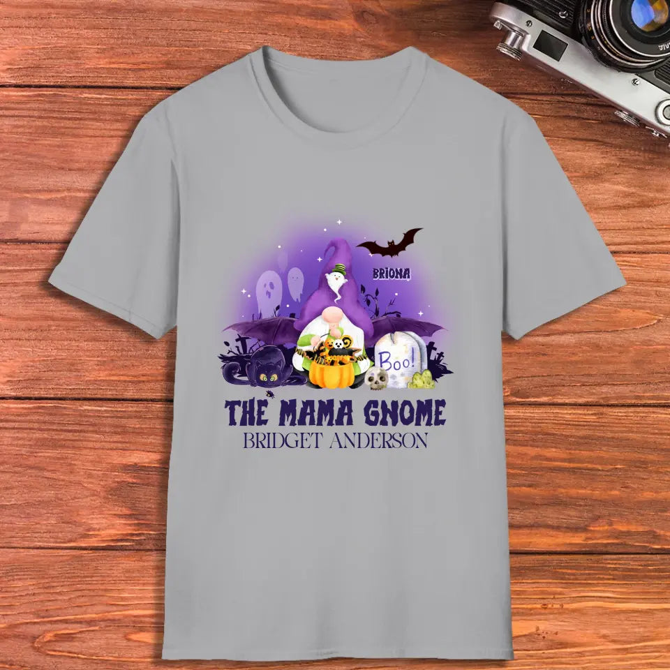 The Mama Gnome - Custom Name - Personalized Gifts For Mom - T-Shirt