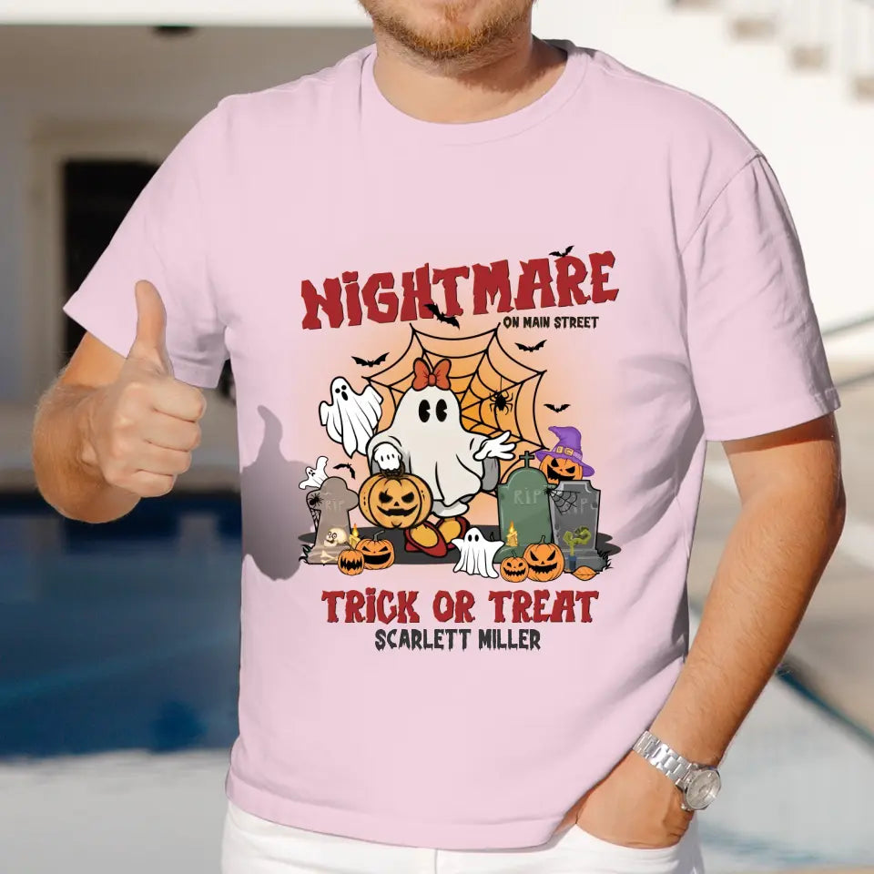 Nightmare On Main Street - Custom Name - Personalized Gifts For Mom - T-Shirt