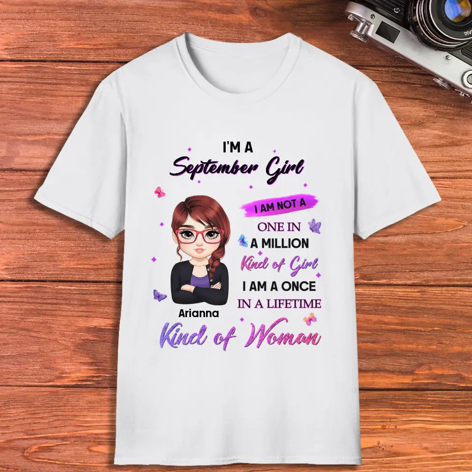 Kind Of Girl - Custom Month - Personalized Gifts For Her - T-Shirt