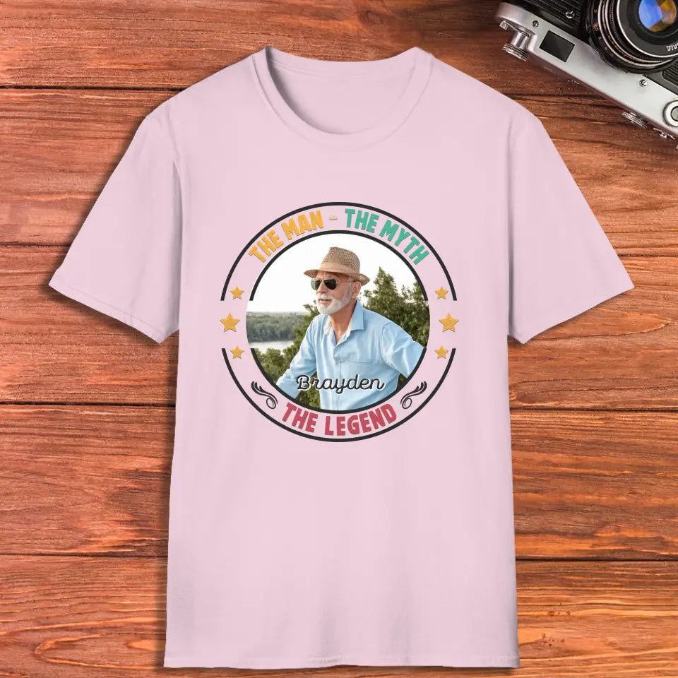 The Man Has Retired- Custom Photo - Personalized Gifts For Dad - T-Shirt