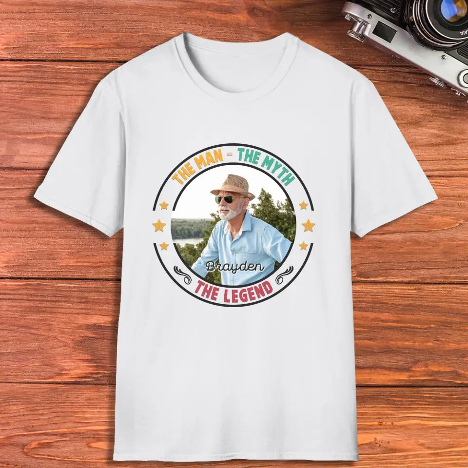 The Man Has Retired- Custom Photo - Personalized Gifts For Dad - T-Shirt