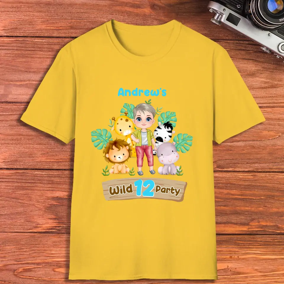 Wild Party - Custom Name - Personalized Gifts For Son - Unisex T-Shirt