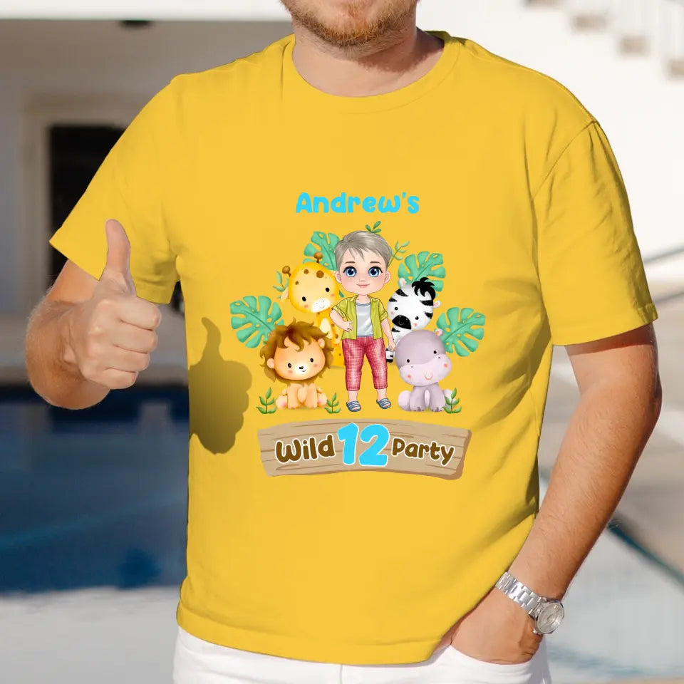 Wild Party - Custom Name - Personalized Gifts For Son - Unisex T-Shirt