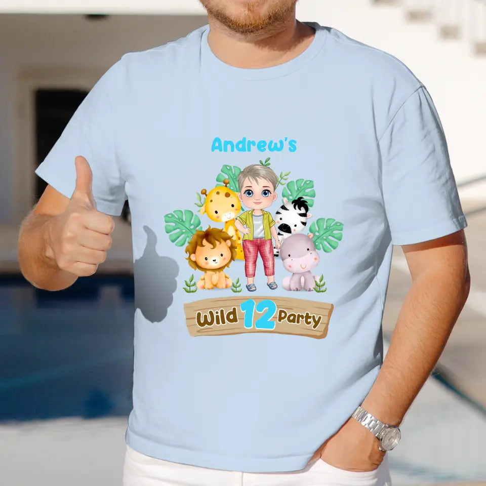 Wild Party - Custom Name - Personalized Gifts For Son - Unisex T-Shirt