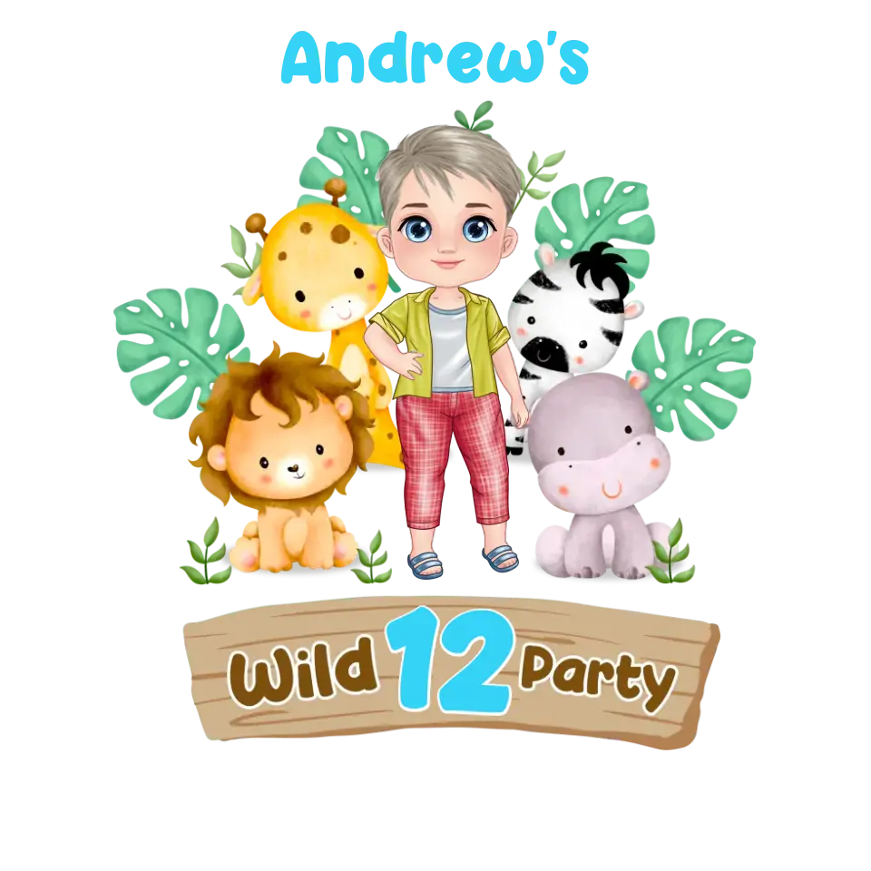 Wild Party - Custom Name - Personalized Gift For Son - Unisex Family T-Shirt