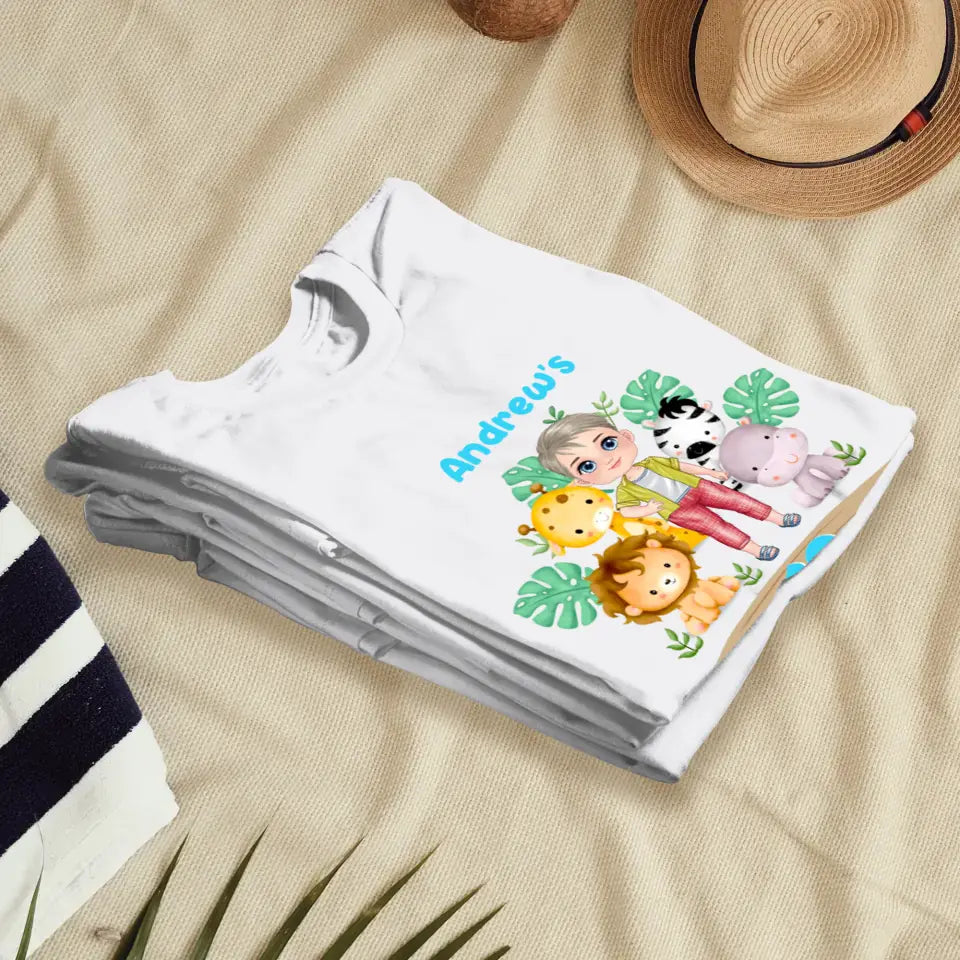 Wild Party - Custom Name - Personalized Gift For Son - Unisex Family T-Shirt