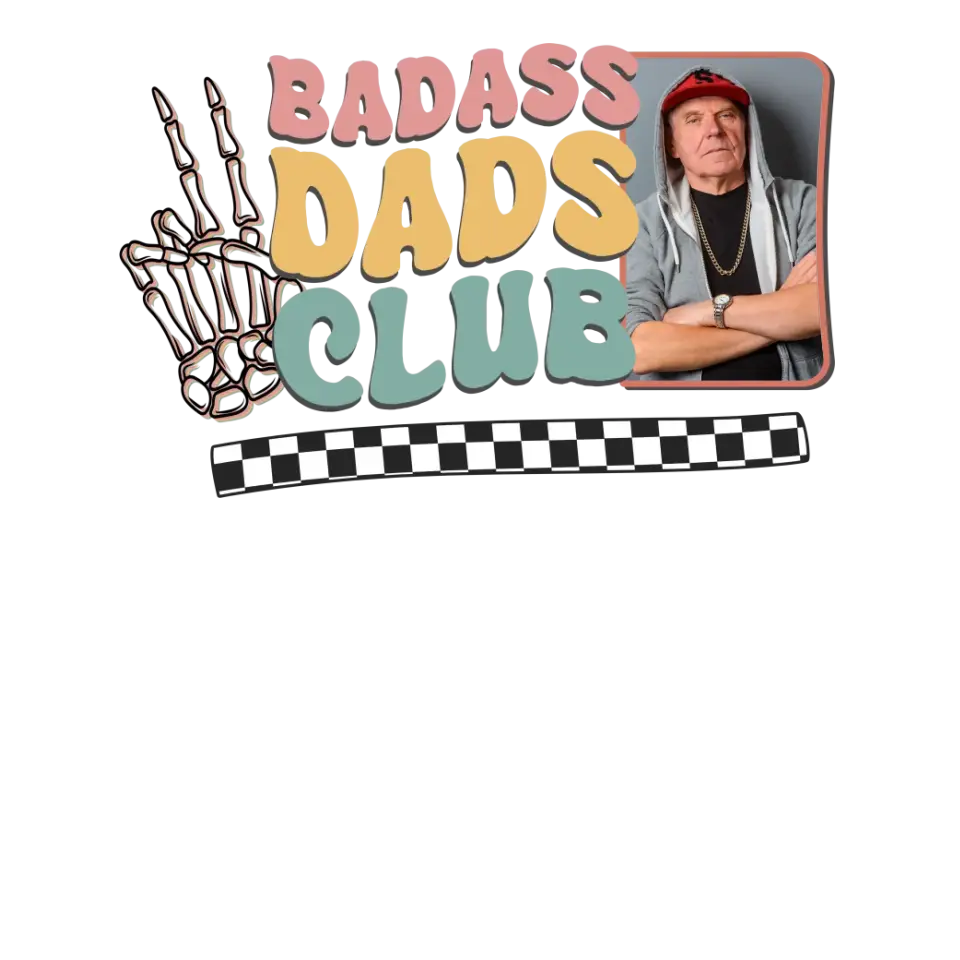 Badass Dads Club - Custom Photo - Personalized Gifts For Dad - Sweater