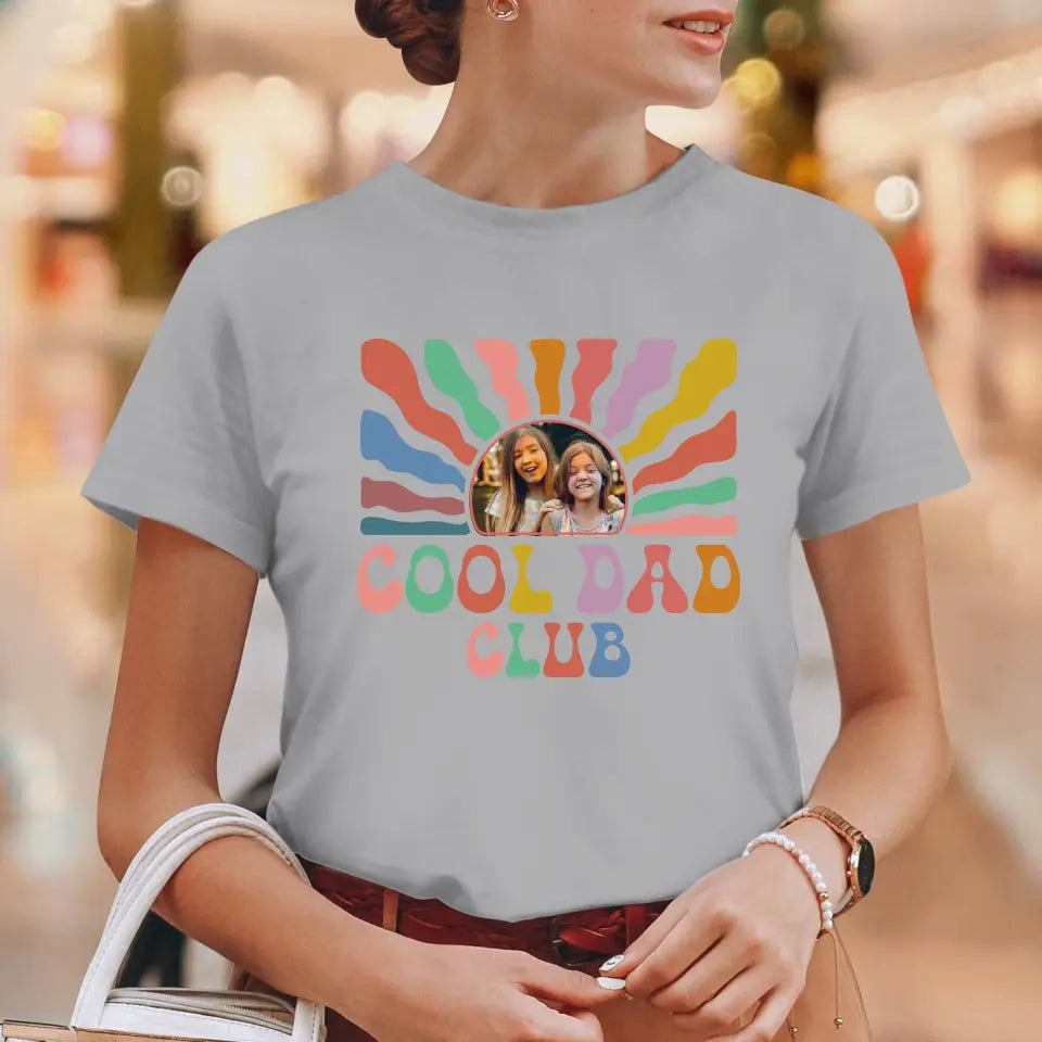 Cool Dad Club - Custom Photo - Personalized Gifts For Dad - Sweater