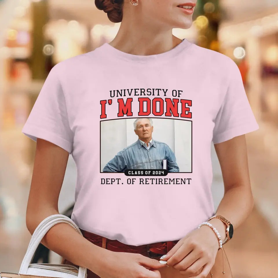 University Of I'm Done - Custom Photo - Personalized Gifts For Grandpa - Sweater