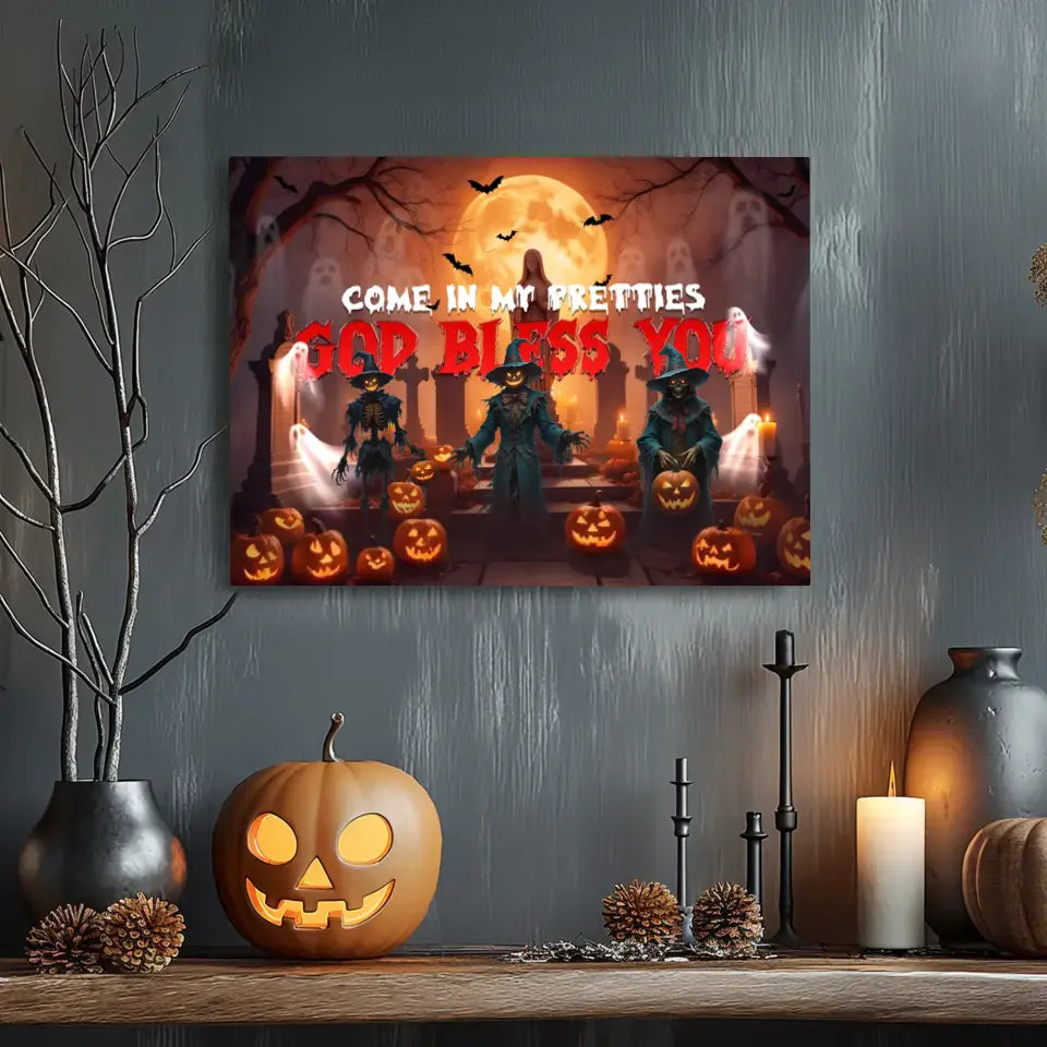 Come In My Pretties - Custom Ghost - Personalized Gifts For Family - Canvas Gallery Wraps