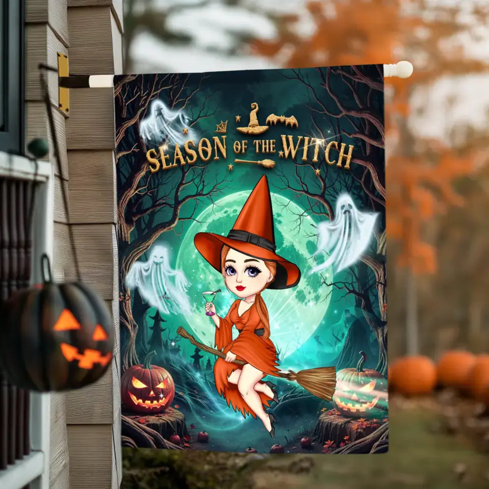 Season Of The Witch - Custom Character - Personalized Gifts For Mom - Garden Banner