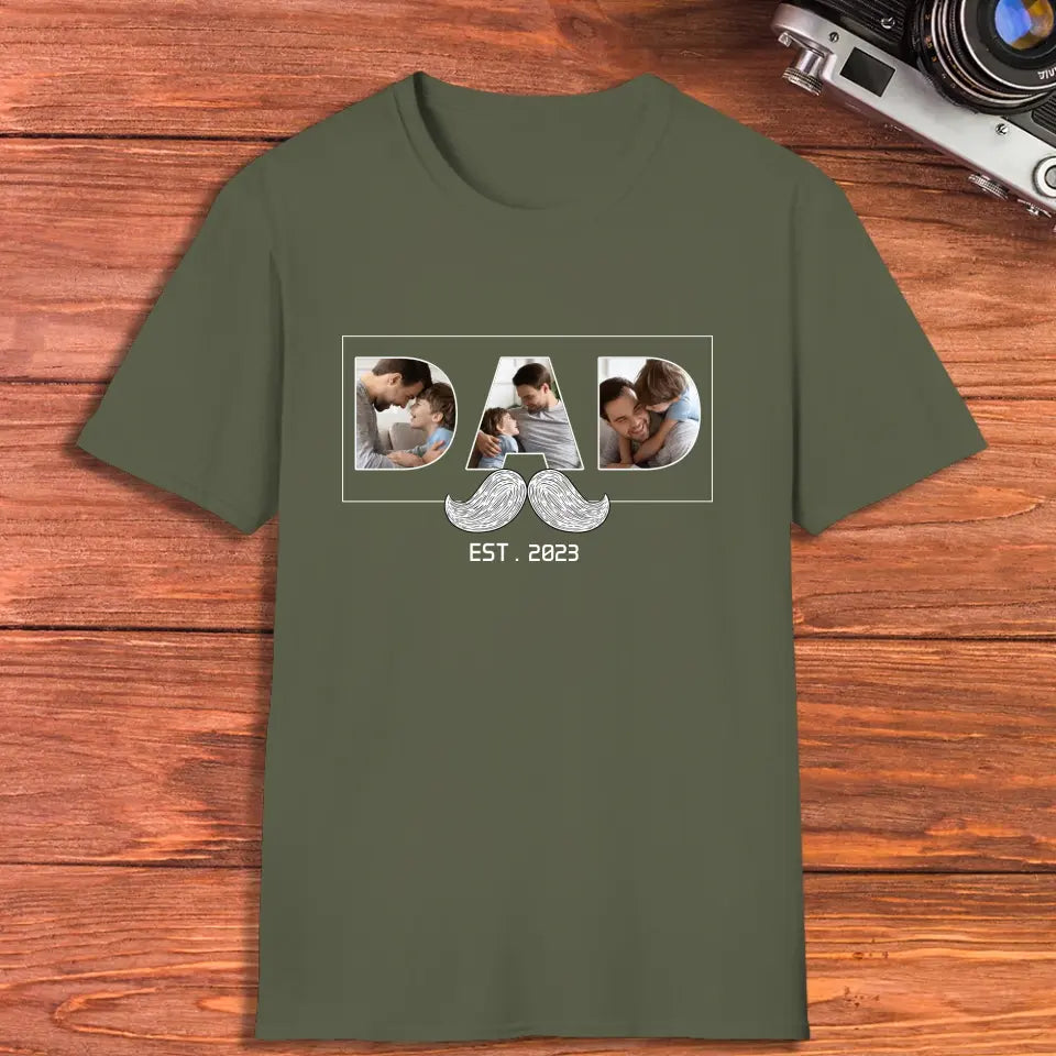 Funny Dad - Custom Photo - Personalized Gifts For Dad - T-Shirt