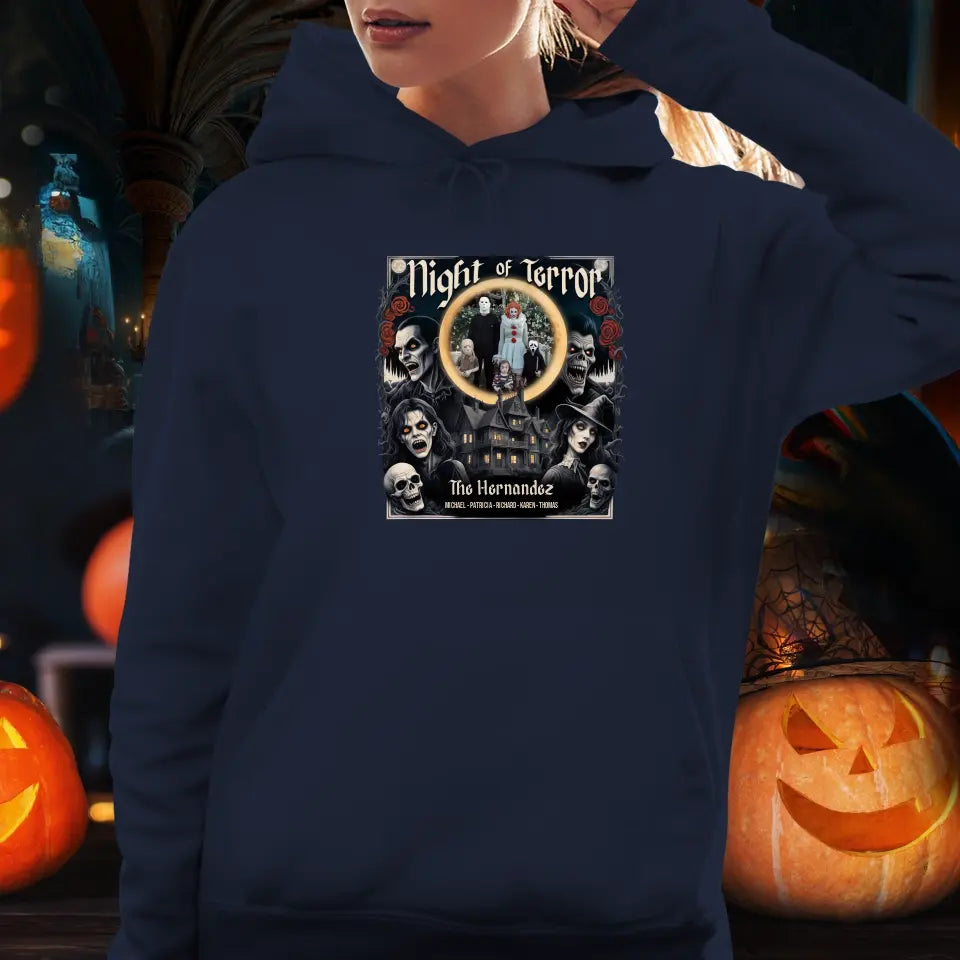 Night Of Terror - Custom Photo - Personalized Gifts For Family - T-shirt