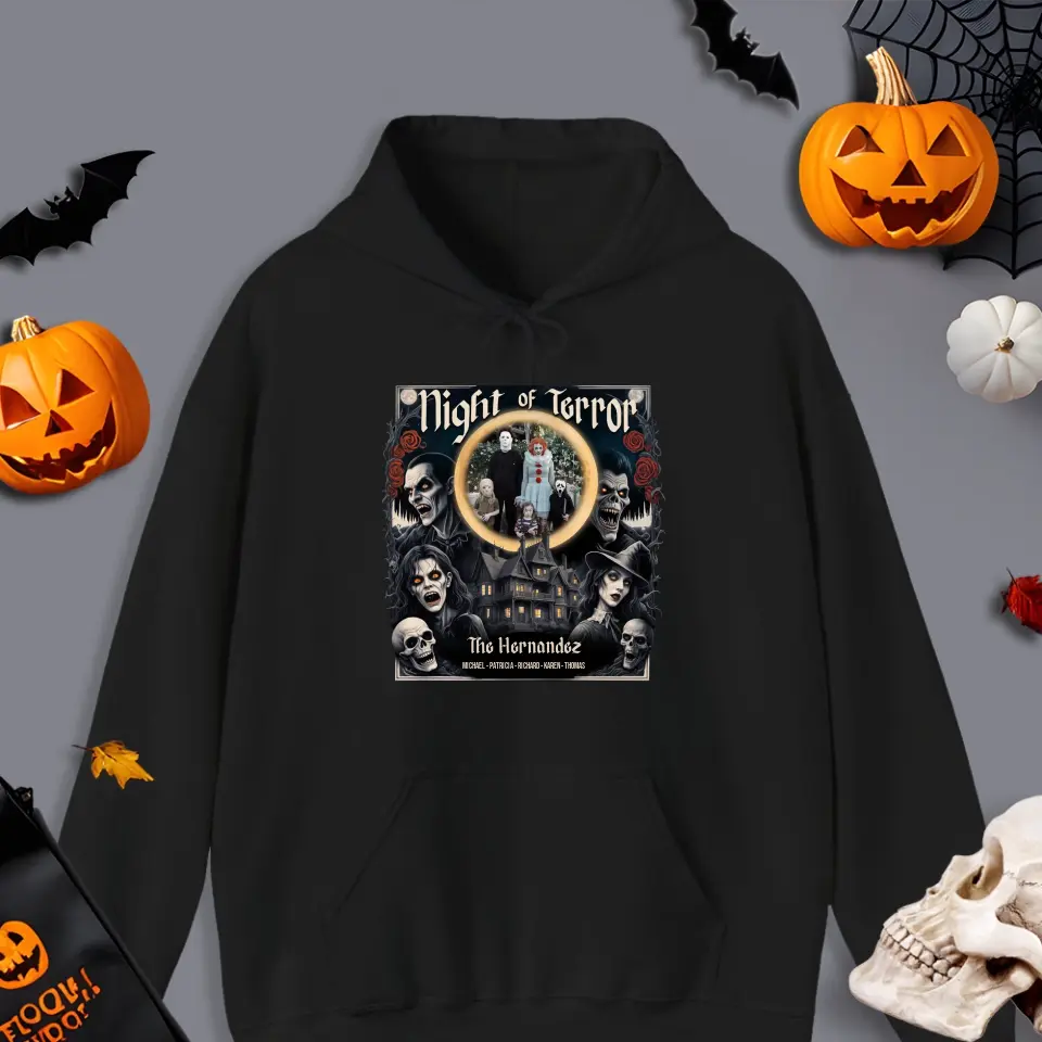 Night Of Terror - Custom Photo - Personalized Gifts For Family - Sweater