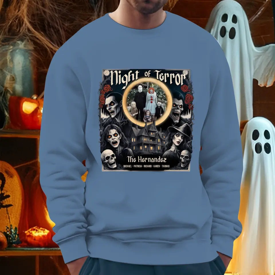 Night Of Terror - Custom Photo - Personalized Gifts For Family - Hoodie