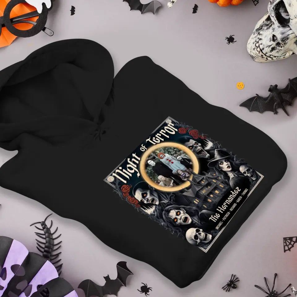 Night Of Terror - Custom Photo - Personalized Gifts For Family - Hoodie