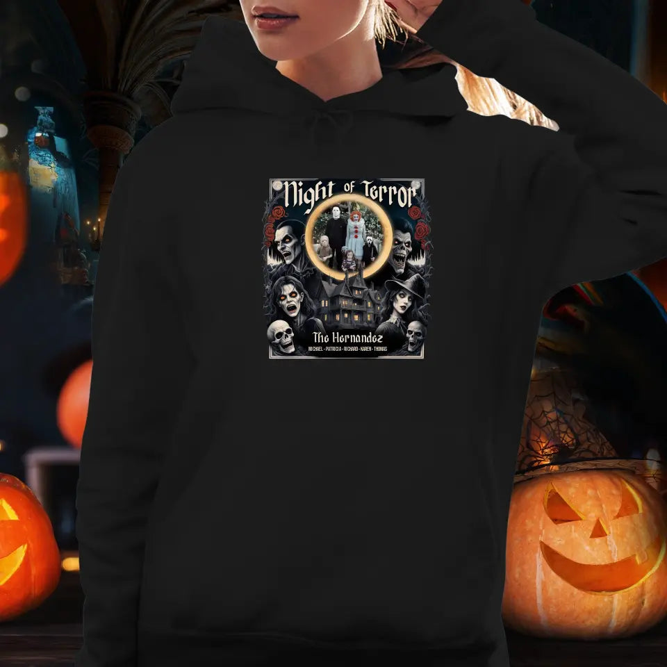 Night Of Terror - Custom Photo - Personalized Gifts For Family - Hoodie