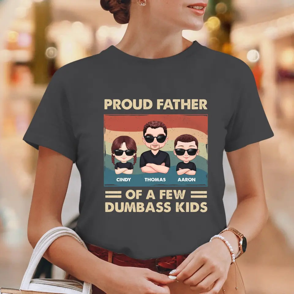 Dumbass Kid - Custom Name - Personalized Gifts For Dad - T-Shirt