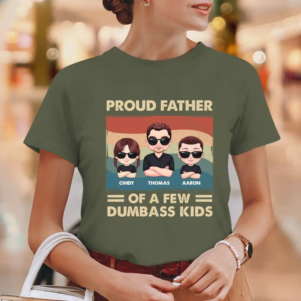 Dumbass Kid - Custom Name - Personalized Gifts For Dad - T-Shirt