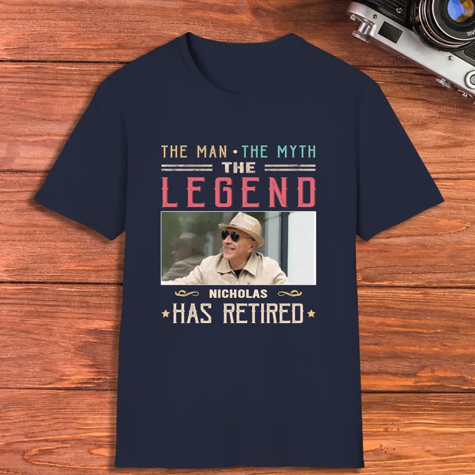 The Legend - Custom Photo - Personalized Gifts For Grandpa - T-Shirt