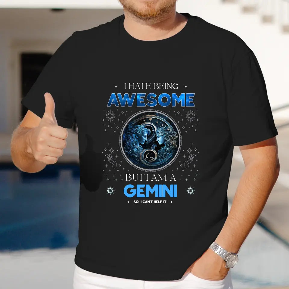 Being Awesome - Custom Zodiac - Personalized Gifts For Her - T-Shirt