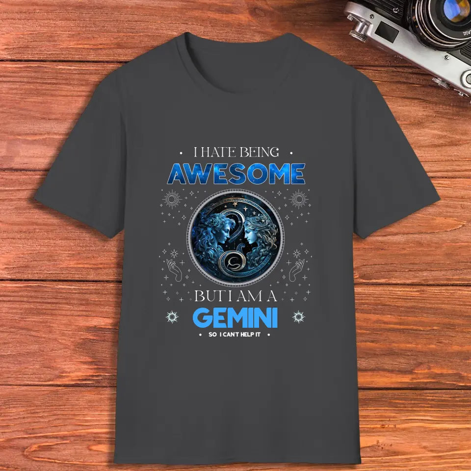 Being Awesome - Custom Zodiac - Personalized Gifts For Her - T-Shirt