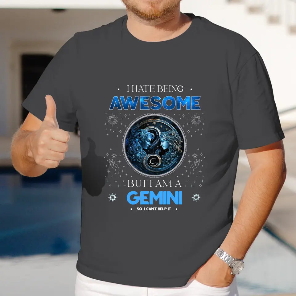 Being Awesome - Custom Zodiac - Personalized Gifts For Her - T-Shirt