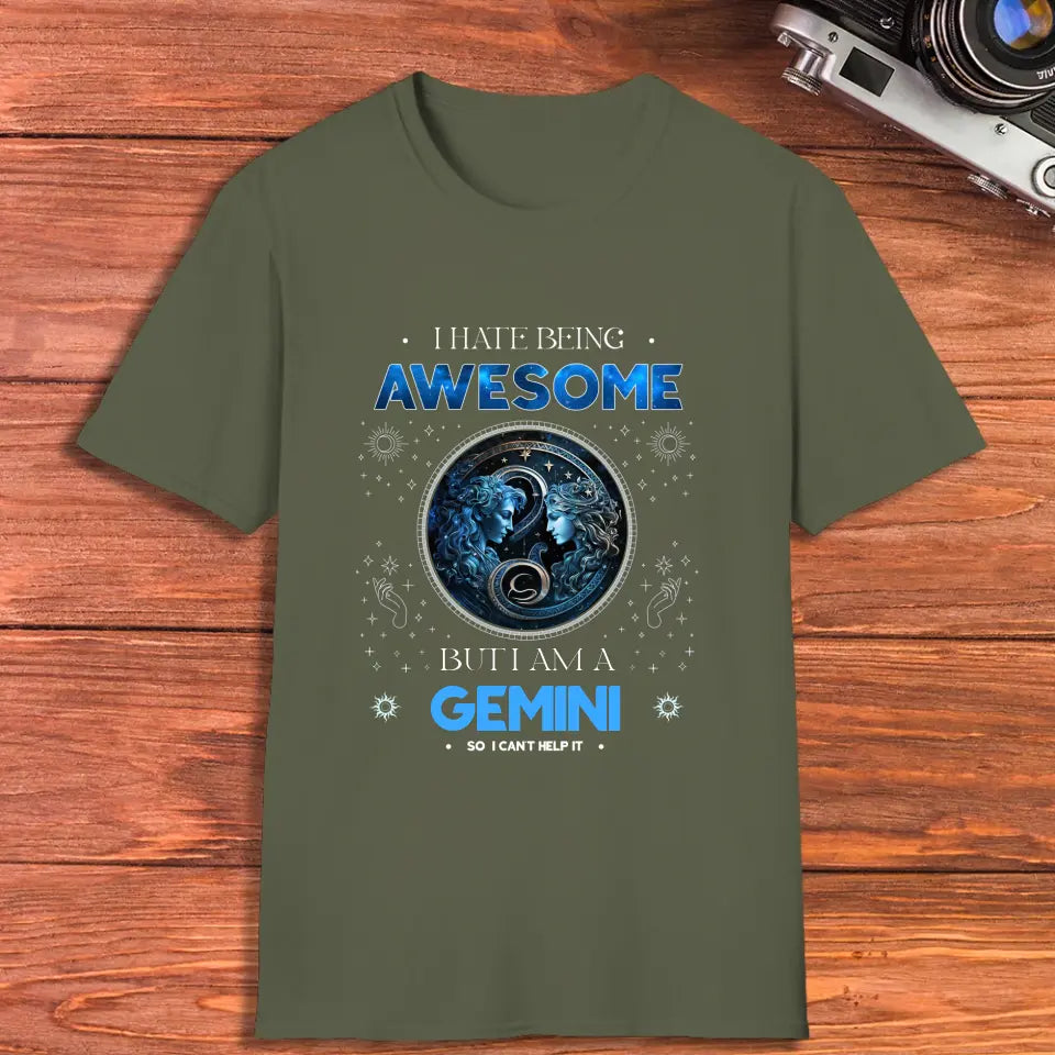 Being Awesome - Custom Zodiac - Personalized Gifts For Her - T-Shirt