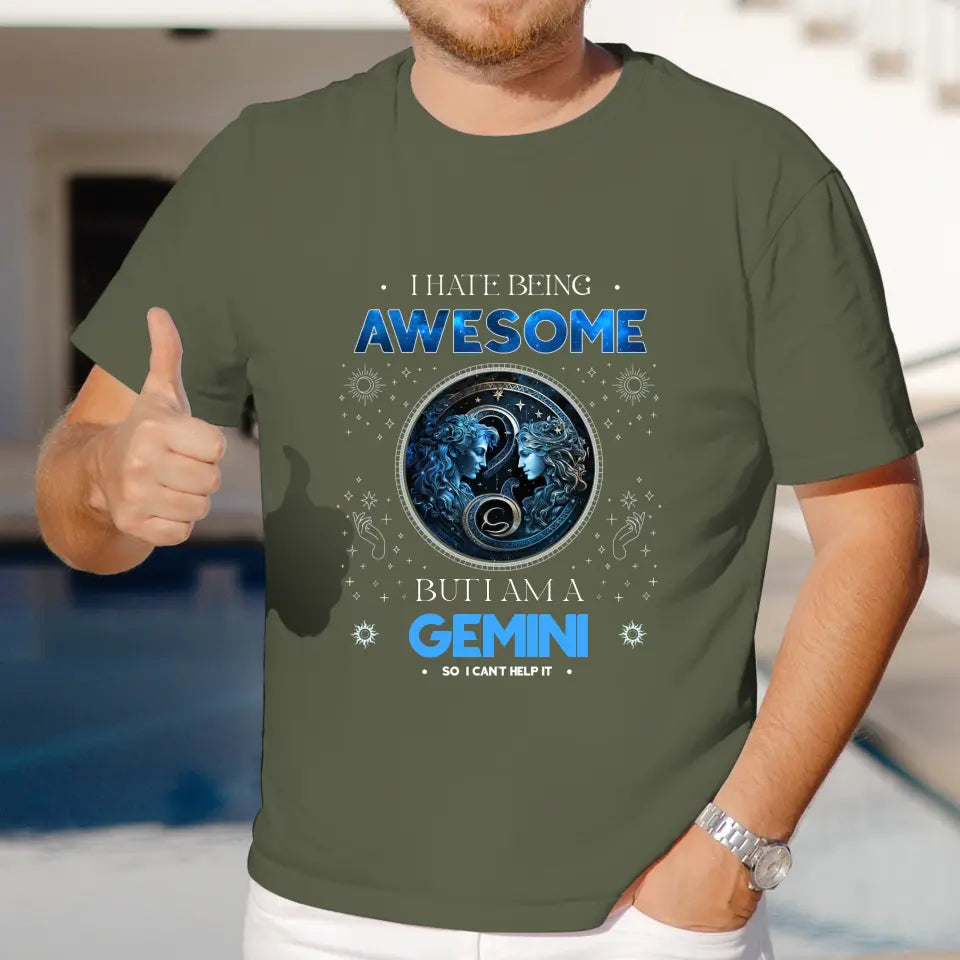 Being Awesome - Custom Zodiac - Personalized Gifts For Her - T-Shirt