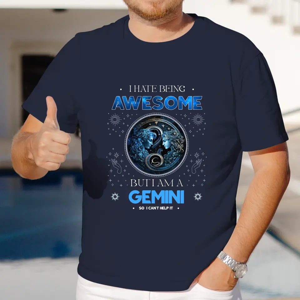 Being Awesome - Custom Zodiac - Personalized Gifts For Her - T-Shirt