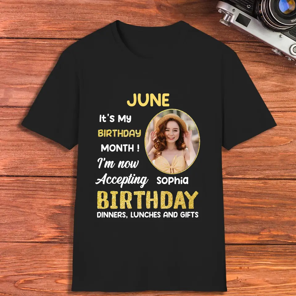 It's My Birthday Month - Custom Photo - Personalized Gifts For Her -  Sweater